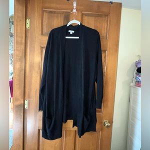 Black long cardigan